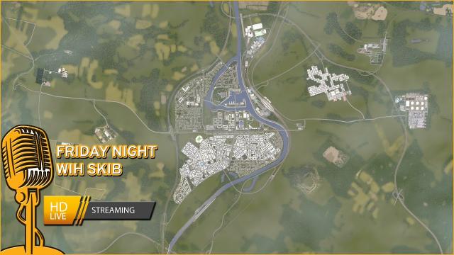 #137 Cities Skylines Live Stream from Europa map - Friday Night with Skib