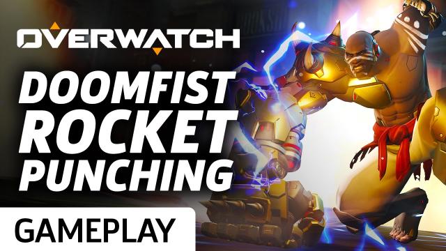 Overwatch - 11 Minutes of Rocket Punching with Doomfist Gameplay