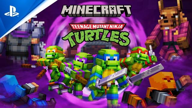 Minecraft - Teenage Mutant Ninja Turtles Launch Trailer | PS4 & PS VR Games