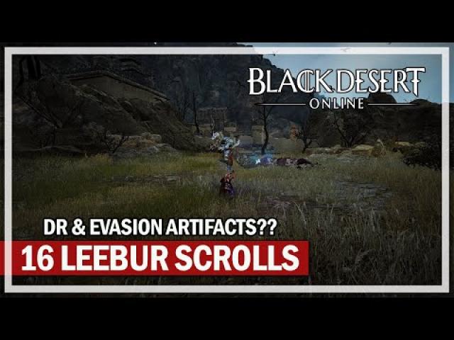 Dark Knight 16 Leebur Scrolls for Artifacts? | Black Desert