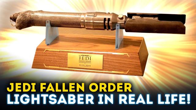 Star Wars Jedi Fallen Order Lightsaber IN REAL LIFE! Jedi Fallen Order Giveaway!