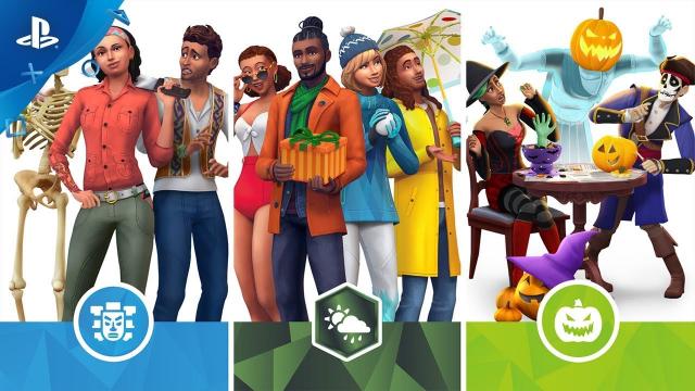 The Sims 4 Console Bundle - Seasons, Jungle Adventure and Spooky Stuff | PS4