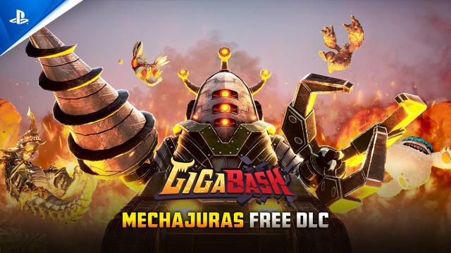 GigaBash - MechaJURAS Free DLC Trailer | PS5 & PS4 Games