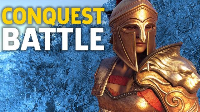 Conquest Battle - Assassin's Creed Odyssey PS4 Pro Gameplay