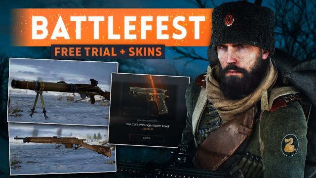 ► RUSSIAN DLC FREE TRIAL + NEW WEAPON SKINS! - Battlefield 1 In the Name of the Tsar (Battlefest)