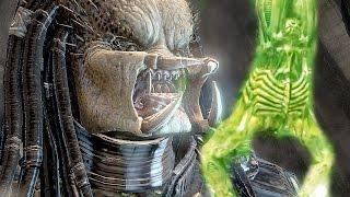 Mortal Kombat X Predator Skinned Alive On Alien All Varations Predator Skinning Alien