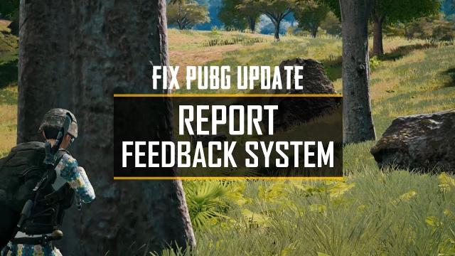 Fix PUBG Update - Report Feedback System