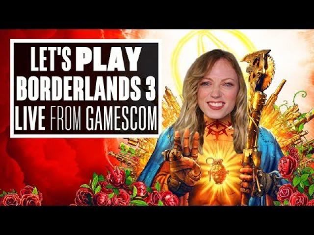 Let's Play Borderlands 3 Gameplay - AOIFE LOOTS AND SHOOT LIVE FROM GAMESCOM!