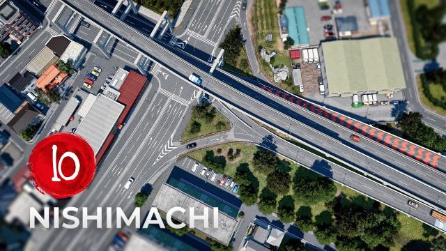 Nishimachi EP 10 - Double Decked Expressway - Cities Skylines [4K]