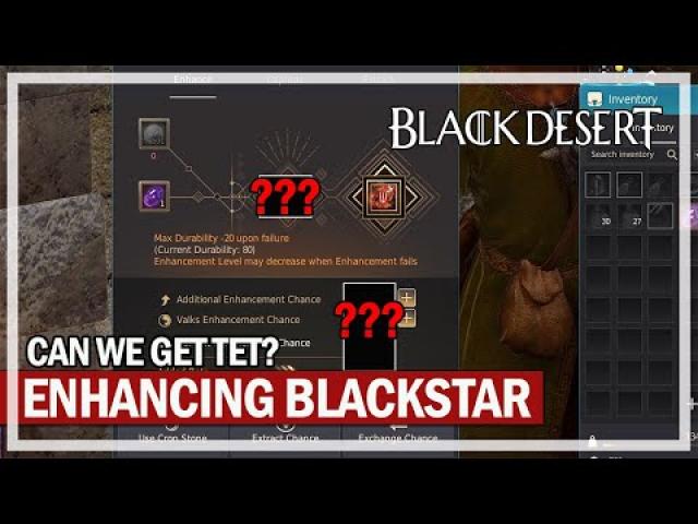 Enhancing Blackstar Awakening Weapon to TET | Black Desert