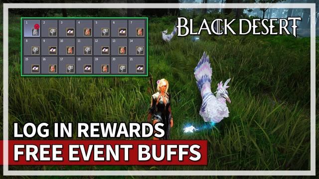 Raining Boons Buffs Log In Event & Bosses | Black Desert