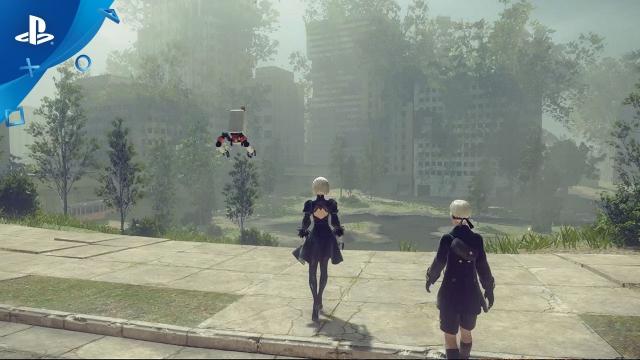 NieR: Automata - Exploring Earth's Distant Future Gameplay Video | PS4