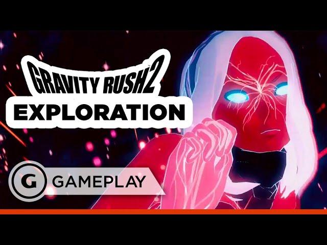 Gravity Rush 2 Exploration Gameplay