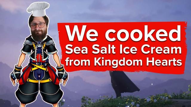 We made Sea Salt Ice Cream from Kingdom Hearts