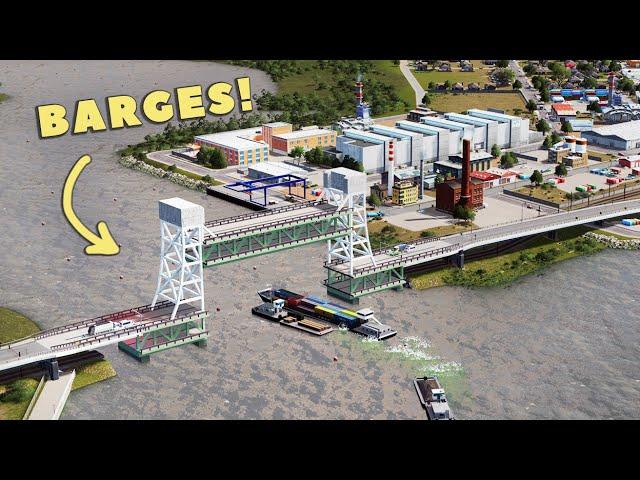 Fixing Traffic with Barges! | Cities Skylines: Mile Bay 17