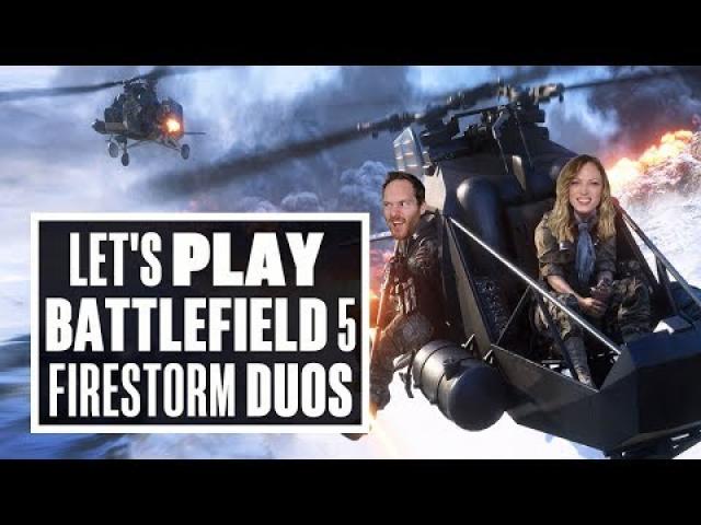 Let's Play Battlefield 5 Firestorm DUOS PS4 - WORLD WAR FOOLS!