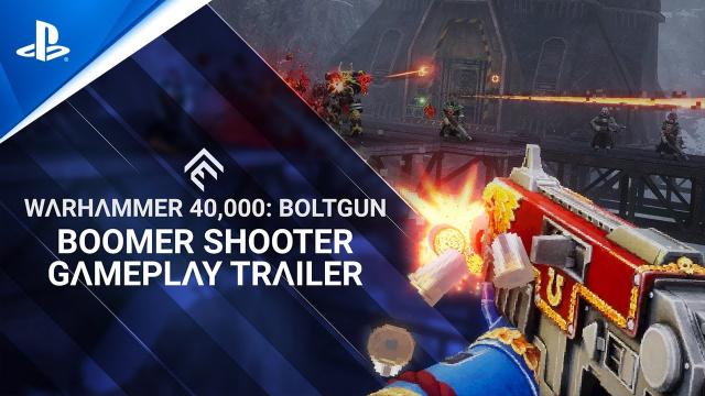 Warhammer 40,000: Boltgun - Boomer Shooter Gameplay Trailer | PS5 & PS4 Games
