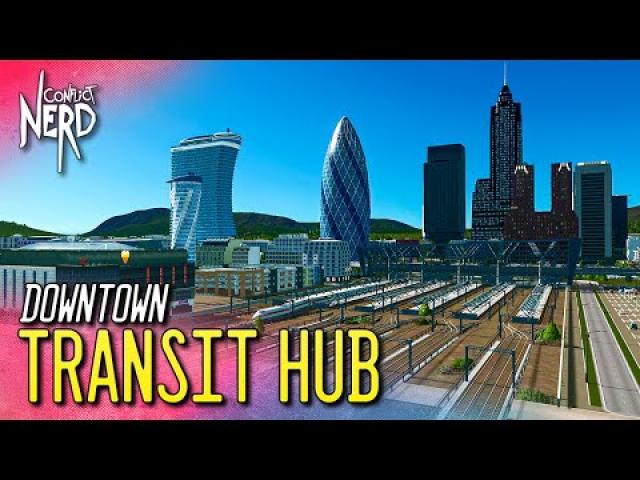 Building a Downtown TRANSIT HUB... Sort of... — Cities: Skylines - Airports (#18)
