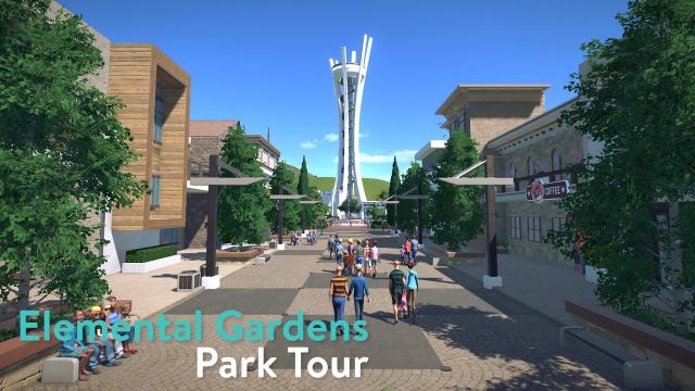 Planet Coaster - Elemental Gardens - Park Tour