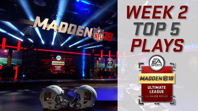 Madden 18 Ultimate League - Week 2 Top Plays!
