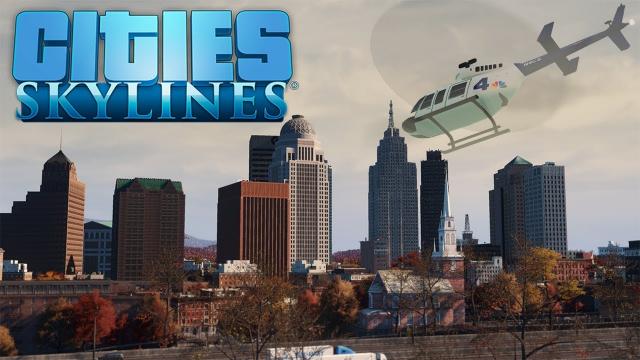 Cities Skylines: Helicopter Tour of New Windsor