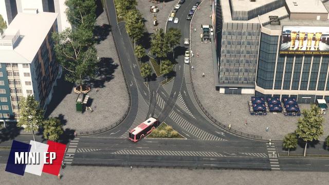 Cities Skylines: Little France - Flipping an intersection with all details #MiniEpisode