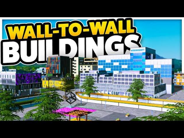 Using WALL-TO-WALL BUILDINGS to Change Everything — Cities: Skylines - Plazas & Promenades (#4)