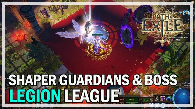 Path of Exile - Arc Trap Legion League - All Shaper Guardians & Boss