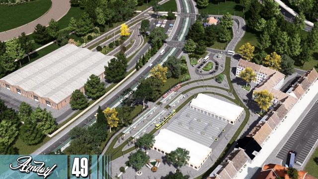 Cities Skylines: Arndorf - The Lustenau Tram Depot and Infrasturcture Upgrades #49
