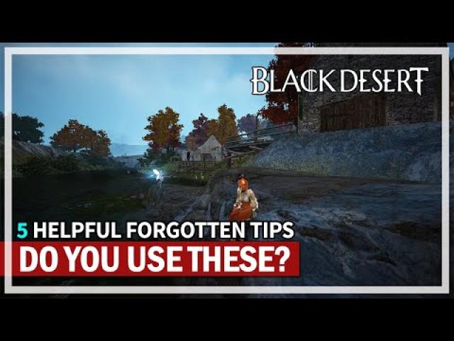 5 Helpful Forgotten Tips for Everyone | Black Desert