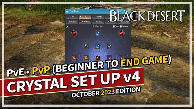 My Crystal Set Up v4 - PvP & PvE Beginner to End Game | Black Desert