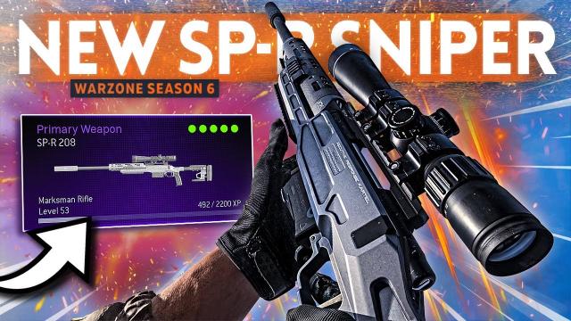 Using the INCREDIBLE New SP-R 208 SNIPER in Warzone... but there's a problem!