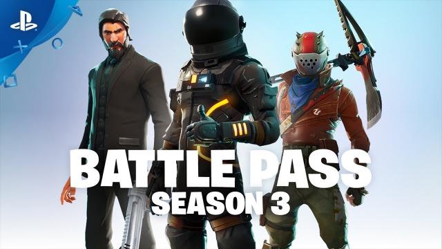 Fortnite - Battle Pass Season 3 Announce (Battle Royale) | PS4