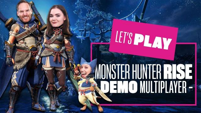 Let's Play Monster Hunter Rise Demo Multiplayer - Monster Hunter Rise Switch Gameplay