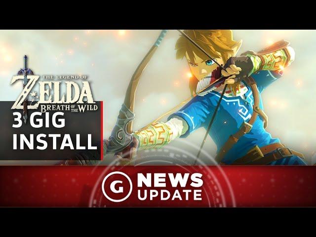 On Wii U Zelda: Breath of the Wild Has a 3 GB Install - GS News Update