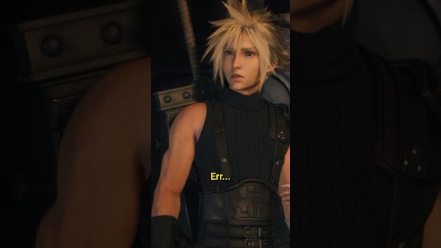 Just Cloud being adorably awkward in FFVII Rebirth ????