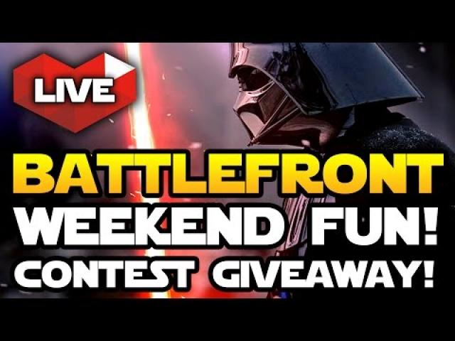 Star Wars Battlefront Gameplay - Live Stream Weekend Fun! Weekly Prize Giveaway! Star Wars Weekly