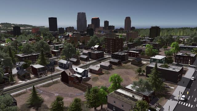 Cities: Skylines - Building a realistic US city [EP.2] - Simple low income neighbourhood / ghetto