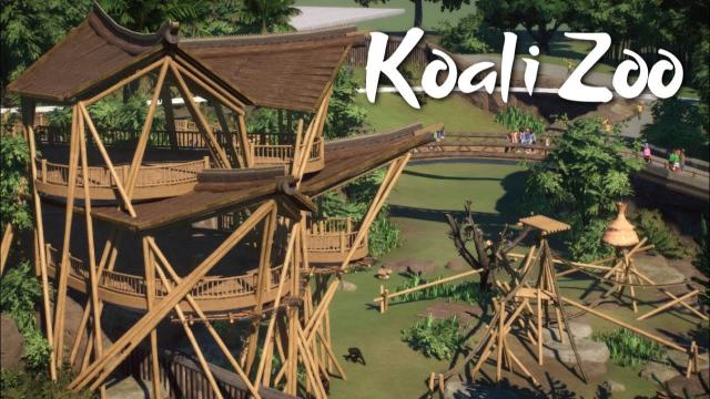 Koali Zoo - Chimpanzee Habitat Build (Planet Zoo Collab Ep. 14) ft. Lady, Mike & Rudi