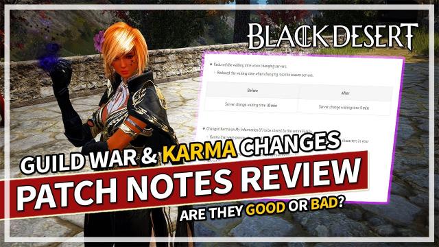 Guild Wars & Family Karma Changes - September 13 Patch Notes Review | Black Desert
