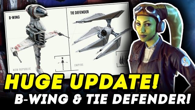 B-Wing & TIE Defender Coming to Star Wars Squadrons! New Starfighters, Components & Map! BIG UPDATE!