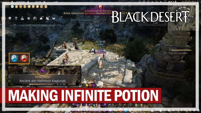 Finishing the Infinite HP Potion & Crafting | Black Desert