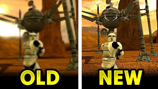Complete Graphics Comparison! Star Wars Battlefront Classic Collection vs Old Battlefront 1 and 2!
