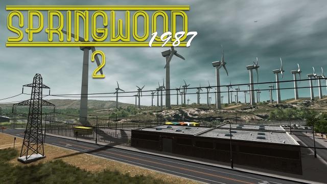 Cities Skylines: Springwood - Highway, Wind Farm, Power Station (Ep2)