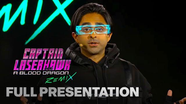 Captain Laserhawk Blood Dragon Remix Full Presentation with Adi Shankar | Ubisoft Forward 2023