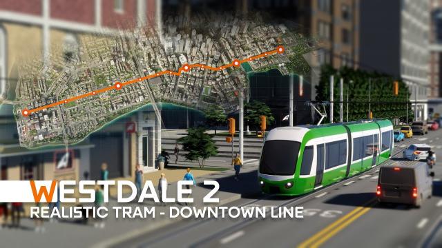 Downtown Tram Line - Realistic Trip through Westdale 2