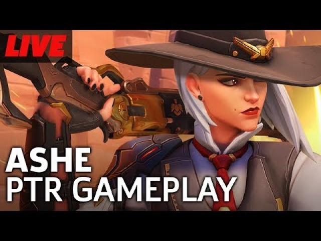 Ashe Overwatch PTR Gameplay Live