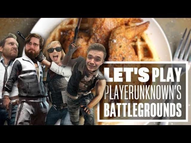 Let's Play PUBG gameplay with Aoife, Chris, Ian and Johnny - CHICKEN AND WAFFLES?!