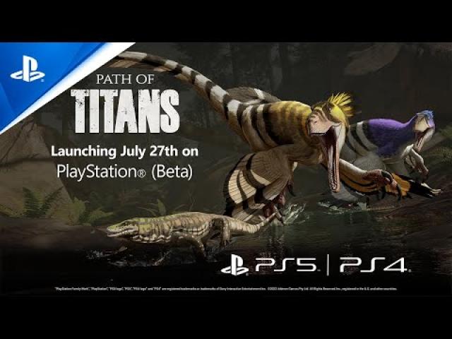 Path of Titans - Beta Launch Trailer | PS5 & PS4 Games