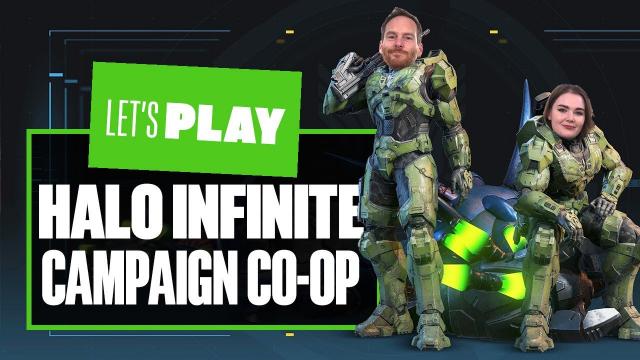 Let's Play Halo Infinite Campaign Co-op Beta Gameplay - MASTER CHUMPS!